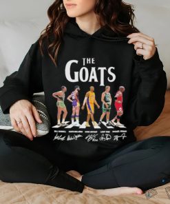 The Goats Players Basketball Abbey Russell Abdul Jabbar Bryant Bird And Jordan Signatures Shirt