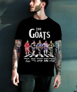 The Goats Players Hockey Abbey Road Howe Orr Gretzky Beliveau And Lemieux Signatures Shirt