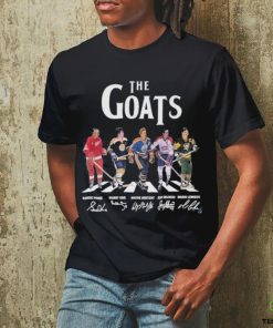 The Goats Players Hockey Abbey Road Howe Orr Gretzky Beliveau And Lemieux Signatures Shirt