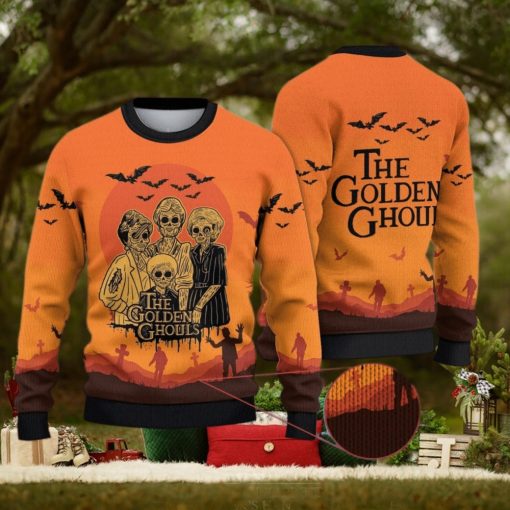 The Golden Ghouls Golden Girls Christmas 3D All Over Printed Ugly Christmas Sweater The Golden Girls Halloween