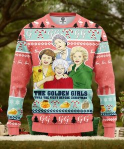 The Golden Girls Twas The Night Before Christmas AOP Print Christmas Ugly Sweater For Men Women