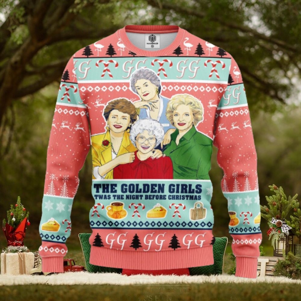 The Golden Girls Twas The Night Before Christmas AOP Print Christmas Ugly Sweater For Men Women The Golden Girls Twas The Night Before Christmas AOP Print Christmas Ugly Sweater For Men Women
