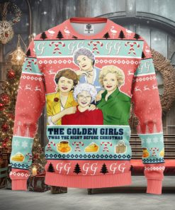 The Golden Girls Twas The Night Before Christmas AOP Print Christmas Ugly Sweater For Men Women
