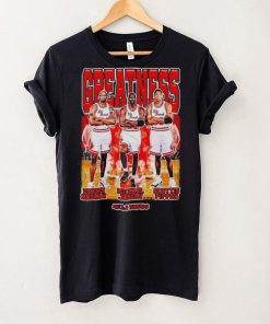 The Greatness Dennis Rodman Michael Jordan Scottie Pippen Graphic Shirt