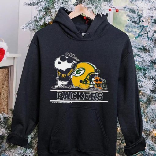 The Green Bay Packers Joe Cool And Woodstock Snoopy Mashup hoodie, sweater, longsleeve, shirt v-neck, t-shirt