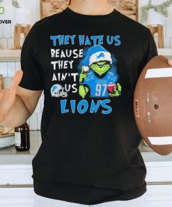 The Grinch Aidan Hutchinson They Hate Us Because Ain’t Us Detroit Lions Christmas Shirt