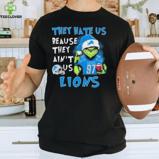 The Grinch Aidan Hutchinson They Hate Us Because Ain’t Us Detroit Lions Christmas Shirt