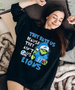 The Grinch Aidan Hutchinson They Hate Us Because Ain’t Us Detroit Lions Christmas Shirt