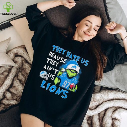 The Grinch Aidan Hutchinson They Hate Us Because Ain’t Us Detroit Lions Christmas Shirt