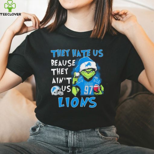 The Grinch Aidan Hutchinson They Hate Us Because Ain’t Us Detroit Lions Christmas Shirt