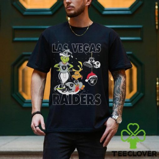 The Grinch And Dog Las Vegas Raiders Christmas 2023 Shirt