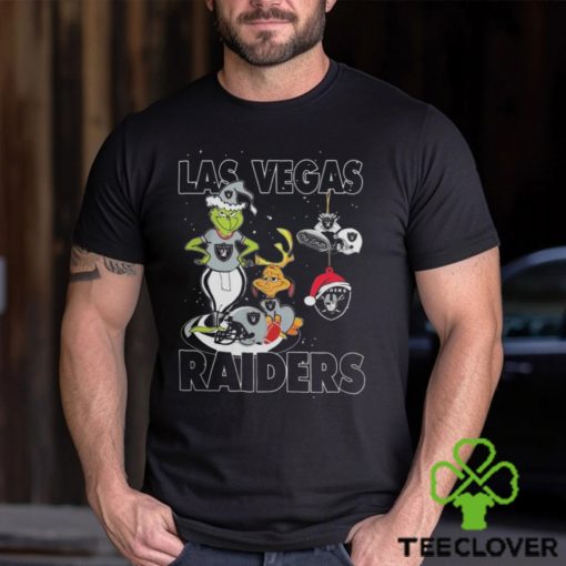 The Grinch And Dog Las Vegas Raiders Christmas 2023 Shirt