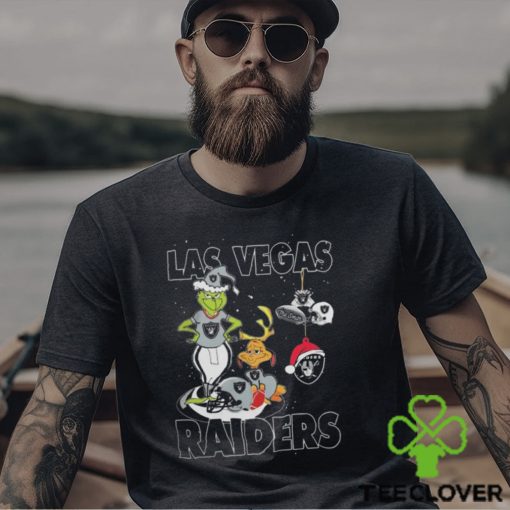 The Grinch And Dog Las Vegas Raiders Christmas 2023 Shirt