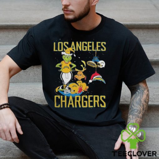 The Grinch And Dog Los Angeles Chargers Christmas 2023 Shirt