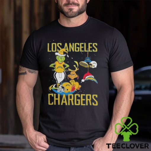 The Grinch And Dog Los Angeles Chargers Christmas 2023 Shirt