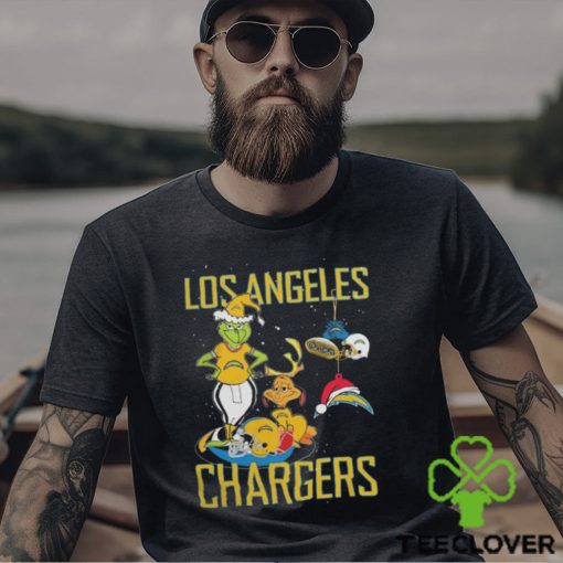 The Grinch And Dog Los Angeles Chargers Christmas 2023 Shirt