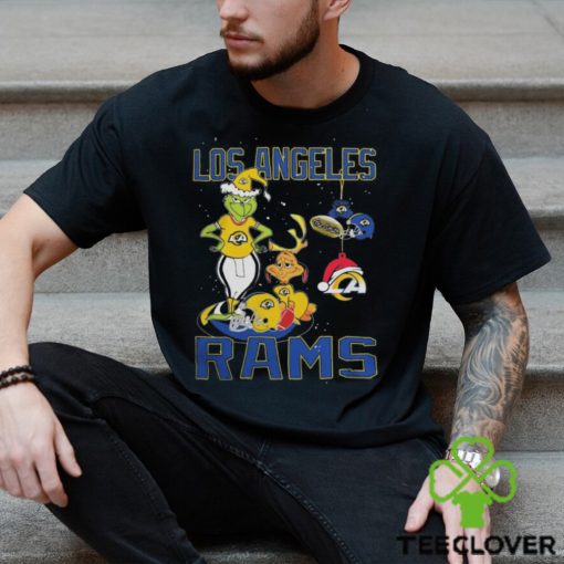 The Grinch And Dog Los Angeles Rams Christmas 2023 Shirt