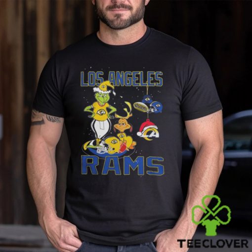 The Grinch And Dog Los Angeles Rams Christmas 2023 Shirt