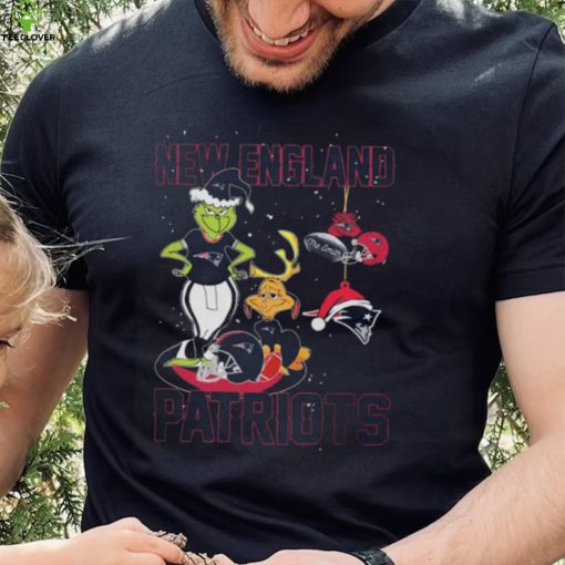 The Grinch And Dog New England Patriots Ornament Christmas 2023 Shirt