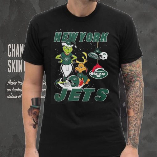 The Grinch And Dog New York Jets Ornament Christmas 2023 Shirt