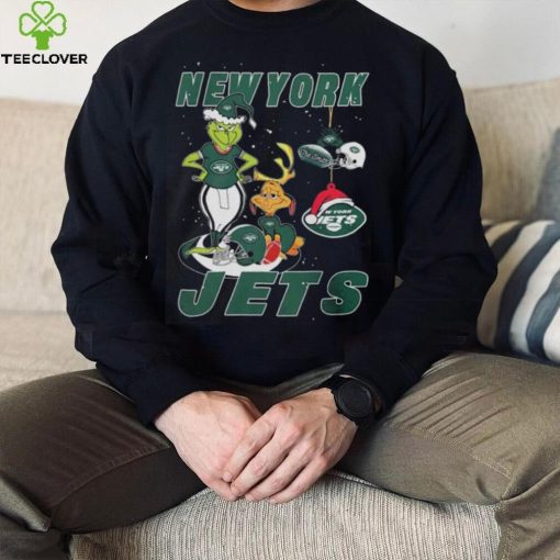 The Grinch And Dog New York Jets Ornament Christmas 2023 Shirt