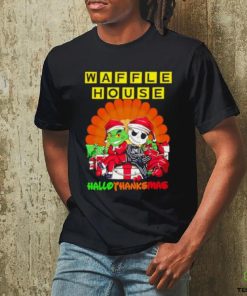 The Grinch And Jack Skellington Waffle House Hallothanksmas 2023 Shirt