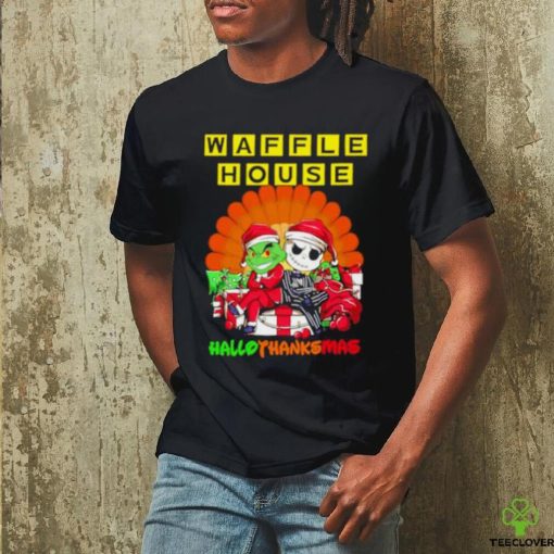 The Grinch And Jack Skellington Waffle House Hallothanksmas 2023 Shirt