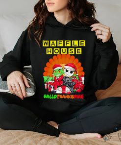 The Grinch And Jack Skellington Waffle House Hallothanksmas 2023 Shirt
