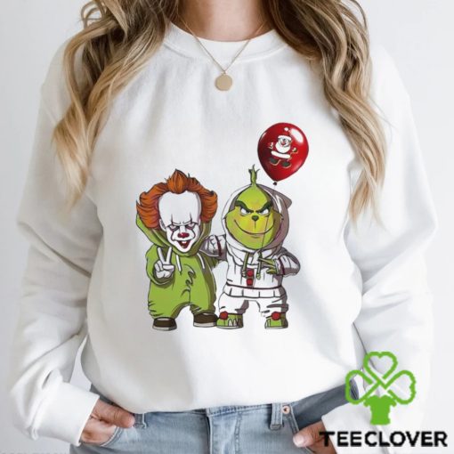 The Grinch And Pennywise Halloween Shirt
