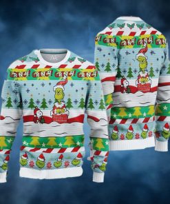 The Grinch And Snoopy Dog Ugly Sweater Funny Christmas Gift