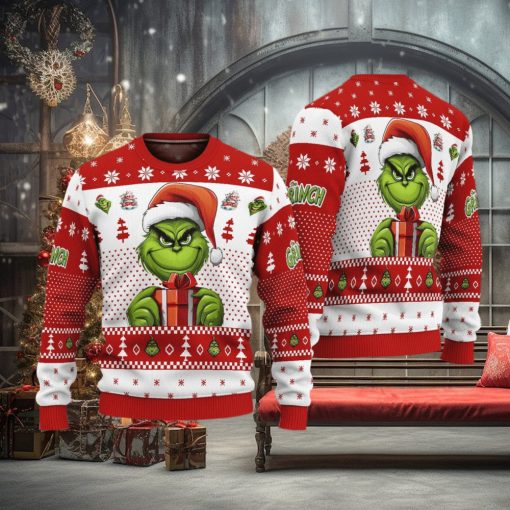 The Grinch Art Gift Ugly Christmas Sweater Funny Christmas Gift