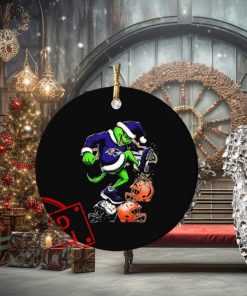 The Grinch Baltimore Ravens Stomp On NFL Teams Christmas Ornament