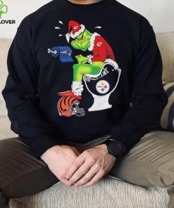 The Grinch Chiefs Shit On Toilet Steelers And Other Teams Bengals, Patriots Shirt