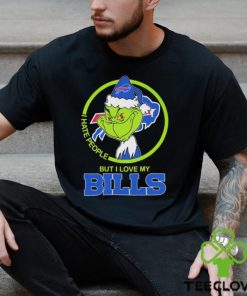 The Grinch Christmas I Hate People But I Love My Buffalo Bills Shirt