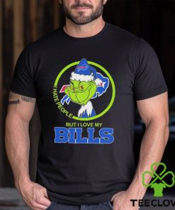 The Grinch Christmas I Hate People But I Love My Buffalo Bills Shirt