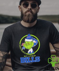 The Grinch Christmas I Hate People But I Love My Buffalo Bills Shirt
