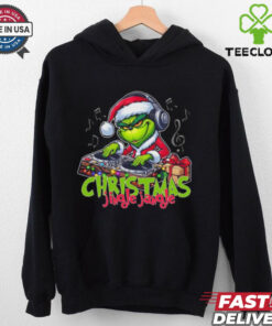 The Grinch Christmas Jingle Jangle Shirt with a fun, festive design featuring the Grinch and holiday elements.
