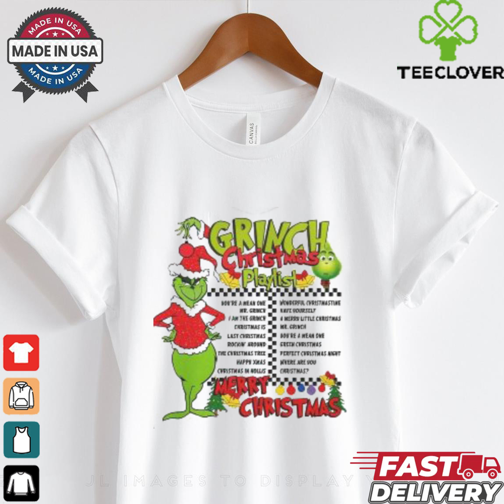 The Grinch Christmas Playlist Merry Christmas 2024 T Shirt The Grinch Christmas Playlist Merry Christmas 2024 T Shirt