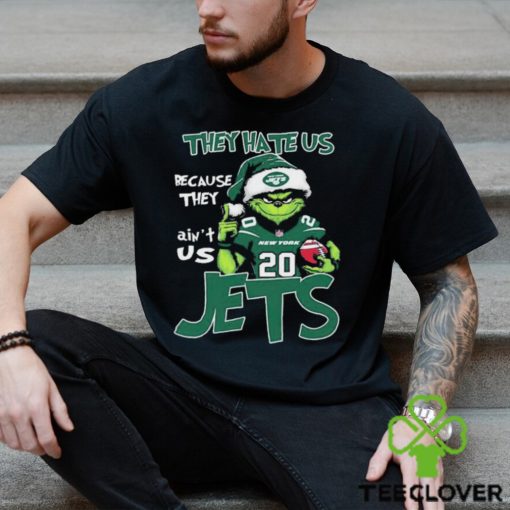 The Grinch Christmas They Hate Us Because Ain’t Us New York Jets Football Shirt