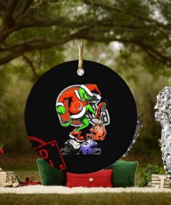 The Grinch Cleveland Browns Stomp On NFL Teams Christmas Ornament