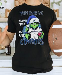 The Grinch Cowboys Player They Hate Us Because Ain’t Us Dallas Cowboys Football Christmas T shirt