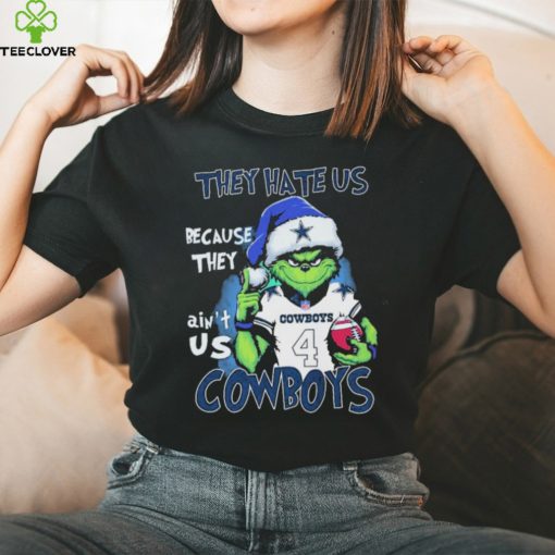 The Grinch Cowboys Player They Hate Us Because Ain’t Us Dallas Cowboys Football Christmas T hoodie, sweater, longsleeve, shirt v-neck, t-shirt