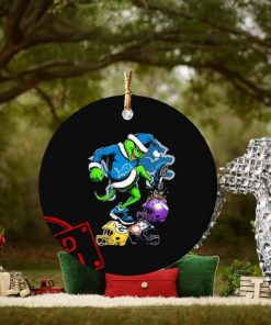 The Grinch Detroit Lions Stomp On NFL Teams Christmas Ornament