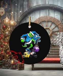 The Grinch Detroit Lions Stomp On NFL Teams Christmas Ornament