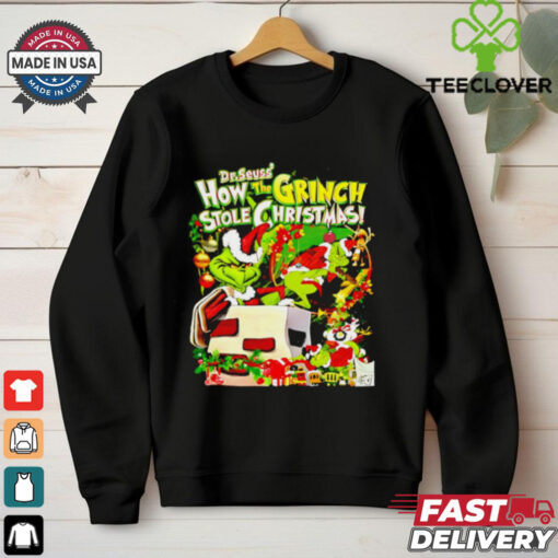 The Grinch Dr Seuss how the Grinch Stokle Christmas graphic shirt