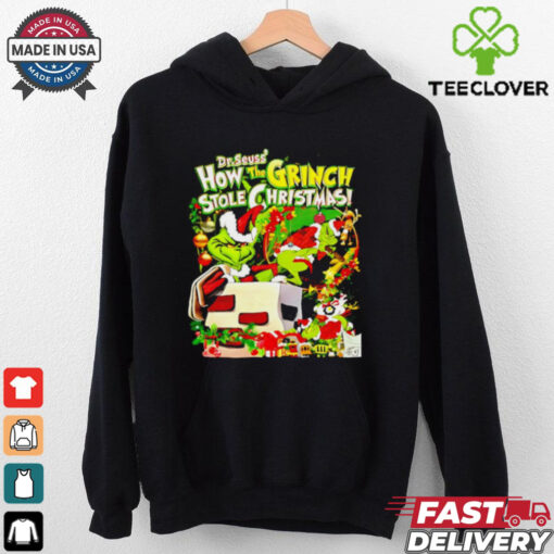 The Grinch Dr Seuss how the Grinch Stokle Christmas graphic shirt