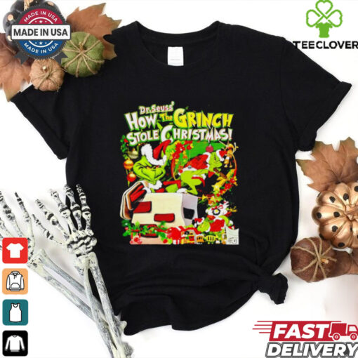 The Grinch Dr Seuss how the Grinch Stokle Christmas graphic shirt