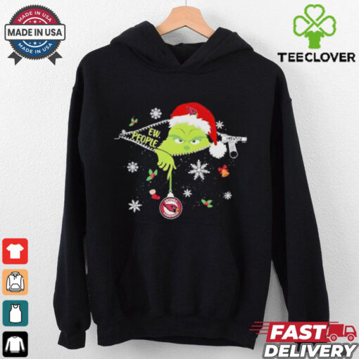The Grinch Ew People holding Arizona Cardinals Christmas ornament shirt