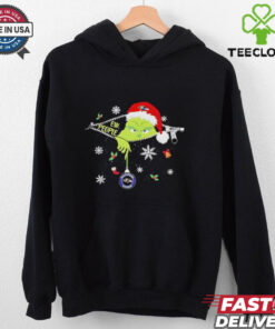 The Grinch Ew People holding Baltimore Ravens Christmas ornament shirt