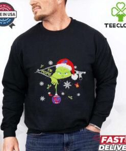 The Grinch Ew People holding Buffalo Bills Christmas ornament shirt
